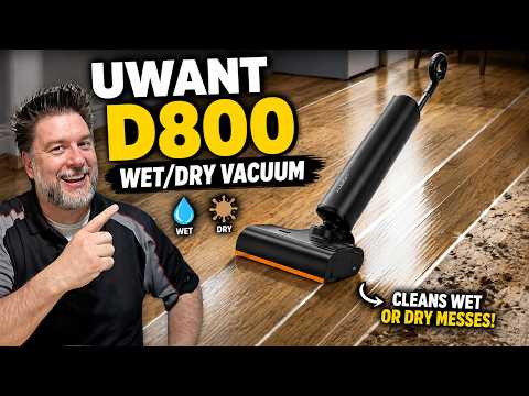 UWANT D800 🤖🧹 The Wet/Dry Vacuum With a ROBOTIC ARM?! No More STINK?! 😳