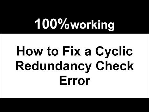 How to Fix a Cyclic Redundancy Check Error - Fix a Cyclic Redundancy Check Error 100% working