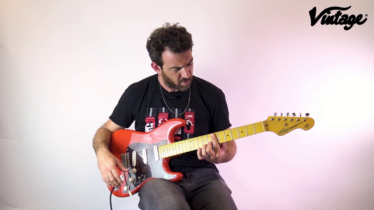 Vintage Guitars V6 Reissued Firenza Red