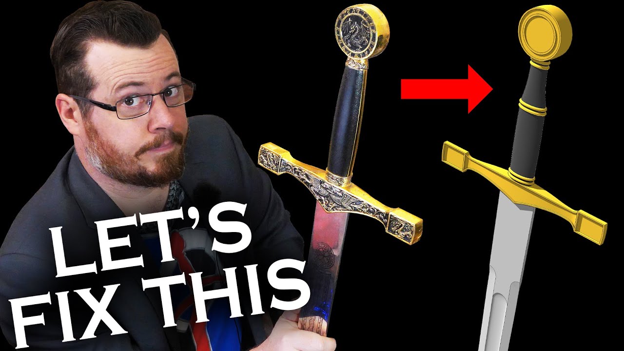 Let's fix EXCALIBUR! Pop-culture sword redesign - YouTube