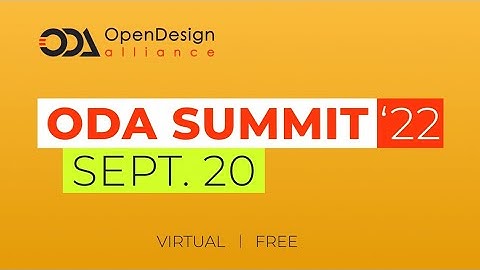 ODA Summit 2022 - Sept. 20