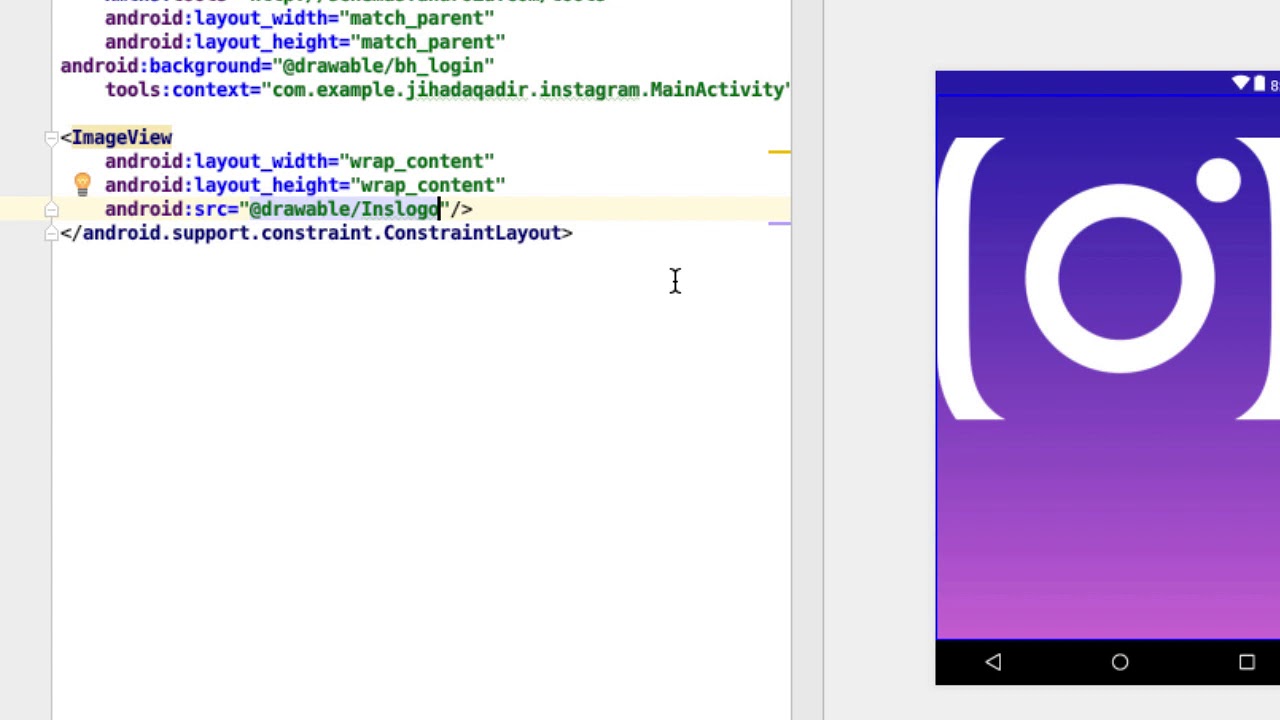 color using Xml tag in android studio - YouTube