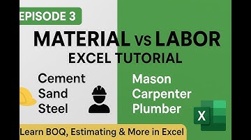 Material and Labor Schedule in Excel – Step by Step