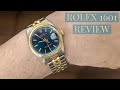 Vintage Rolex Datejust 1601 blue dial two tone review!