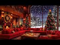 Classic Christmas Carols Playlist 🎅 Fireplace Ambience 🔥 Cozy Snowy Winter Cabin ❄️ Christmas Music