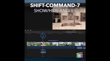 Final Cut Pro Shortcut | Shift-Command-7 | Show/Hide Angles