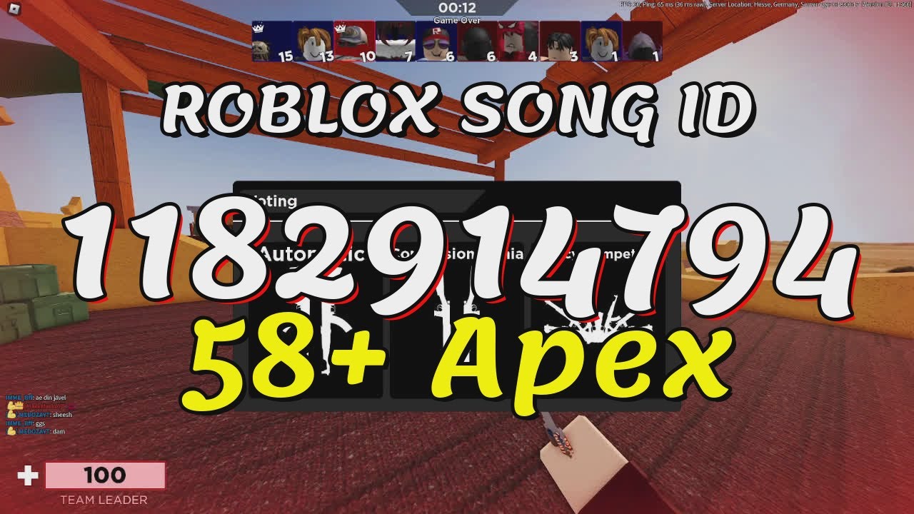 58 Apex Roblox Song IDs Codes YouTube 
