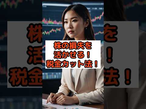 【確定申告 株 売却益】損失が出た場合の節税テク！損失繰越控除の活用法#shorts #株式投資
