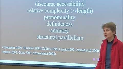 Joan Bresnan - Predicting Syntax: Processing Dative Constructions in American and Australian Vari...