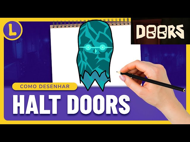 Como DESENHAR o HALT do DOORS (ROBLOX)