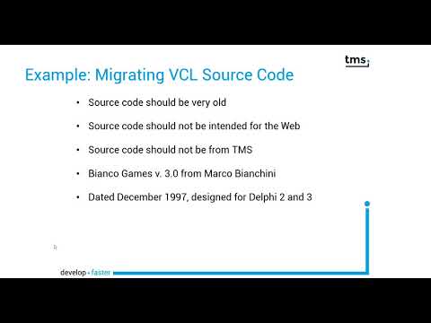 TMS Web: Reuse existing code