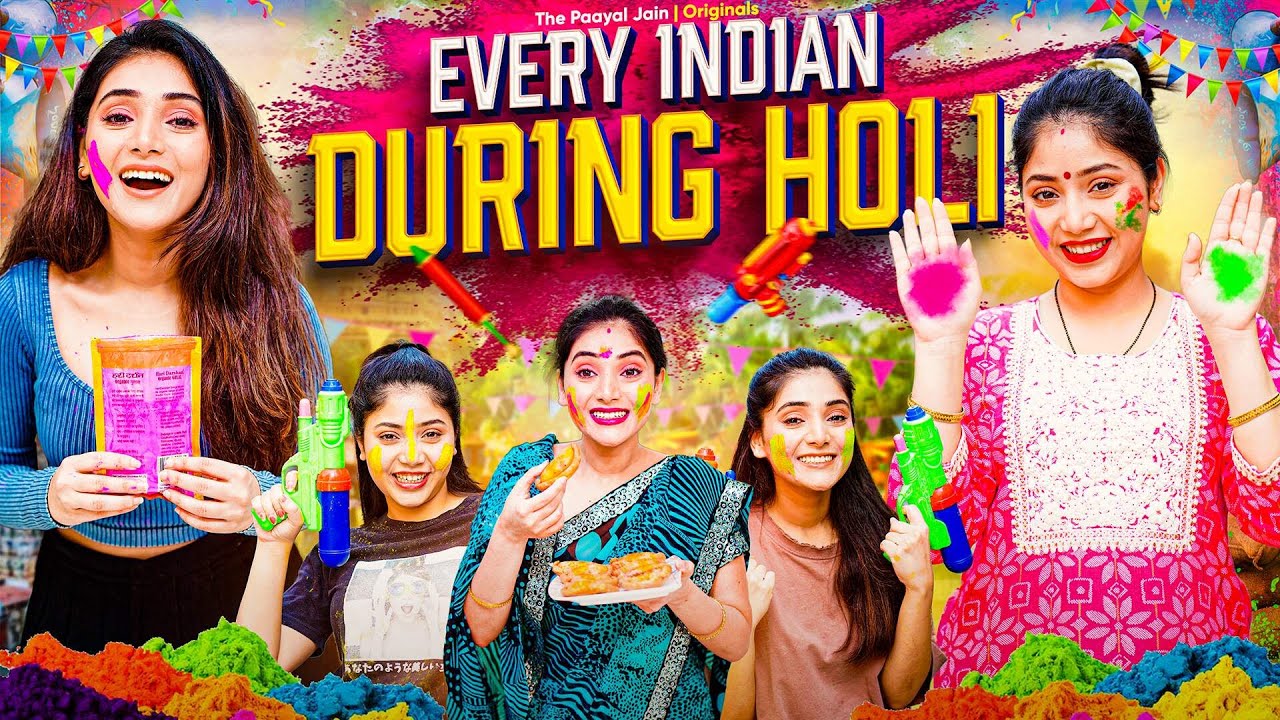 Every Indian During Holi  Ft Tena Jaiin  The Paayal Jain