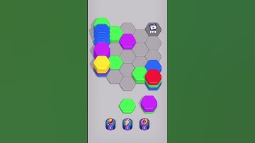 Hexa Sort 3D Puzzle Game #hexasort #shorts