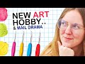 Steph&#39;s New Art Hobby &amp; The Mailman DRAMA..?! - Studio Art Vlog