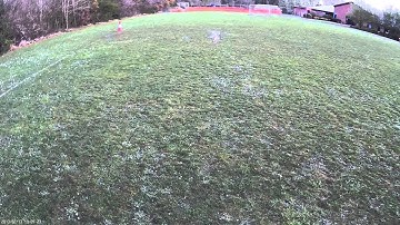 trex 450 trying nose in crash