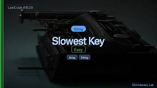 LeetCode 1629: Slowest Key — The String Trick (C#)