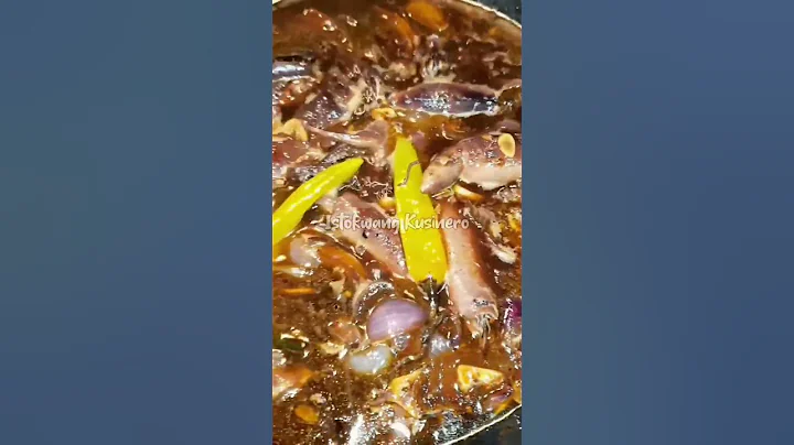 Asian food: Adobong Pusit #shorts #squid #seafood
