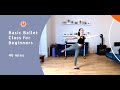 Ballet Basics Class for Beginners - 40 mins | Ballet Fitness at Home with Ballet Fusion Ltd