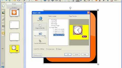How to use Link in Smartboard Notebook