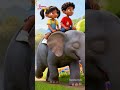 വലിയ ആന പാട്ട് - Big Big Elephant Song | Malayalam Nursery Rhymes for Kids | Galatta Kids | Shorts