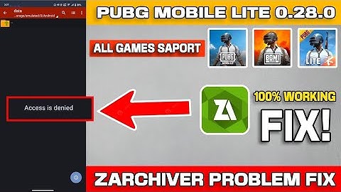 ZArchiver Access Denied Fix 🔥 | PUBG Lite & PUBG mobile & BGMI 100% Working Trick 2025