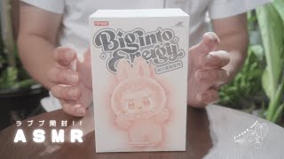 【ASMR】ラブブの開封音｜袋のガサガサ・タッピング・小声トークで癒し時間　イヤホン推奨【LABUBU Unboxing & Tapping】