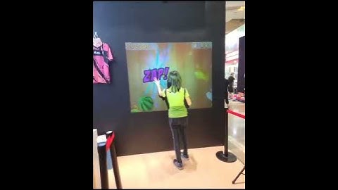 virtual wall smash ball game device, immersive funny touch game, ball pool games