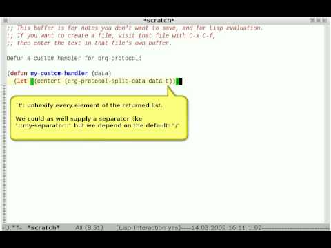 Defun a custom handler for org-protocol.