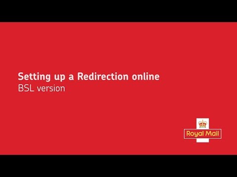 Setting up a Redirection online (British Sign Language version)