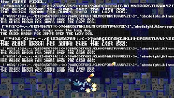 The First Pixel: Devlog #6 - Hand Drawn Pixel Fonts