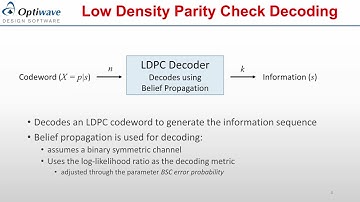 OptiSystem V19 Intro 4   LDPC Encoder Decoder