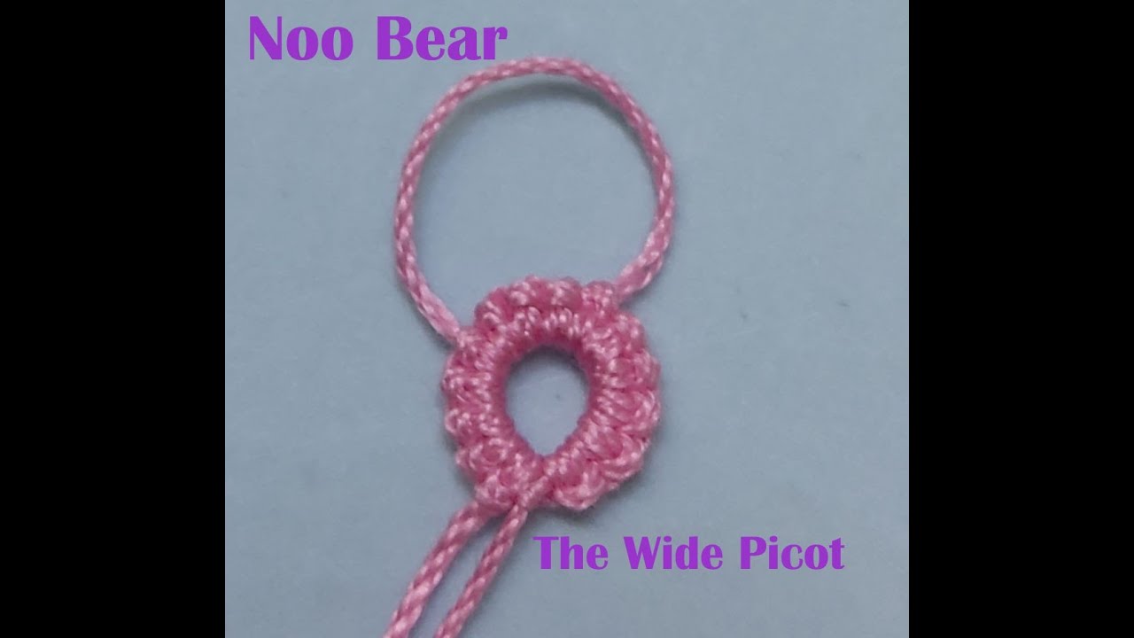 Shuttle Tatting Wide picots YouTube