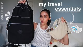 what’s in my carry on | my travel essentials 2023