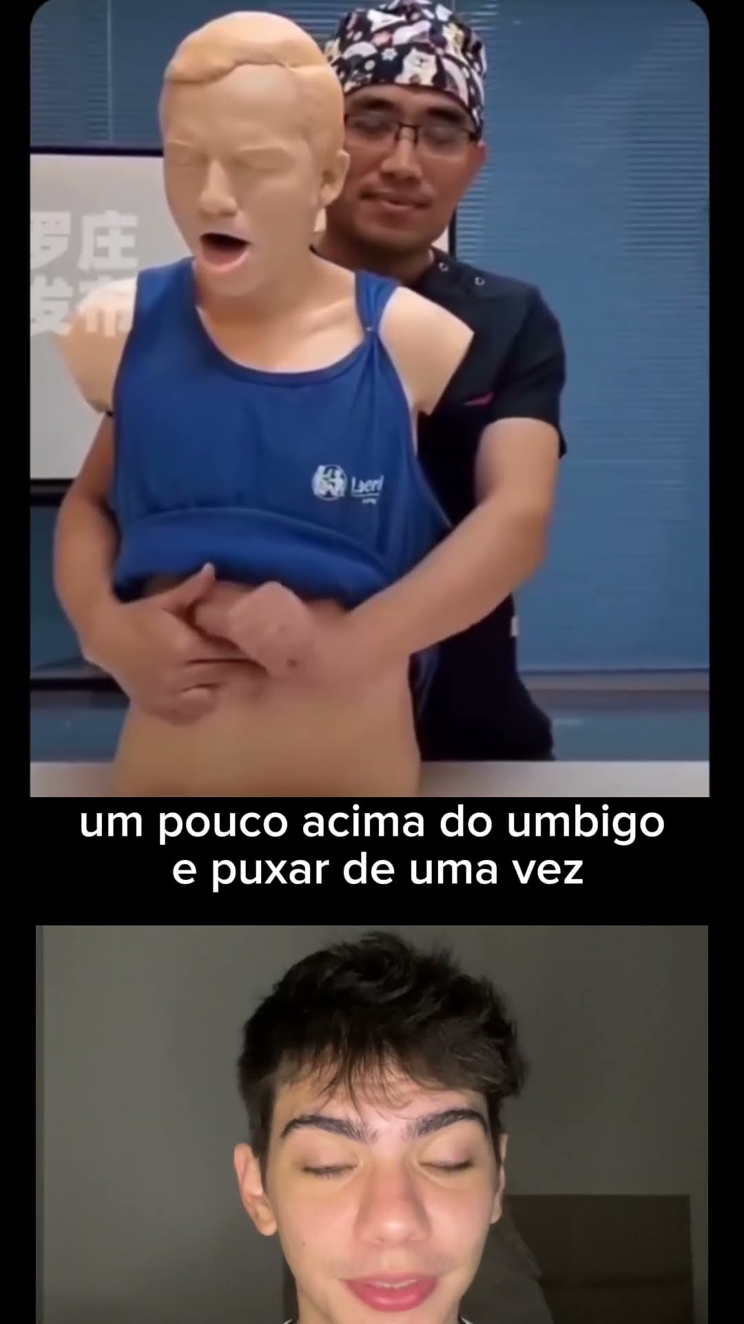 ⚠️ Engasgo? Aperte acima do umbigo e puxe forte. Esse simples gesto pode salvar vidas! ?