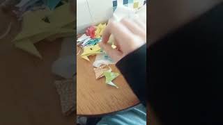 Paper crane thing! #papercrane #art #smallartist #origami