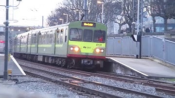 Irish Rail 8100 class DART departs Dún Laoghaire, Co Dublin
