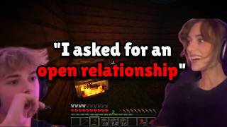 teenage couple reading reddit stories while playing minecraft