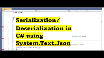Master C# Serialization and Deserialization in .NET Core with System.Text.Json