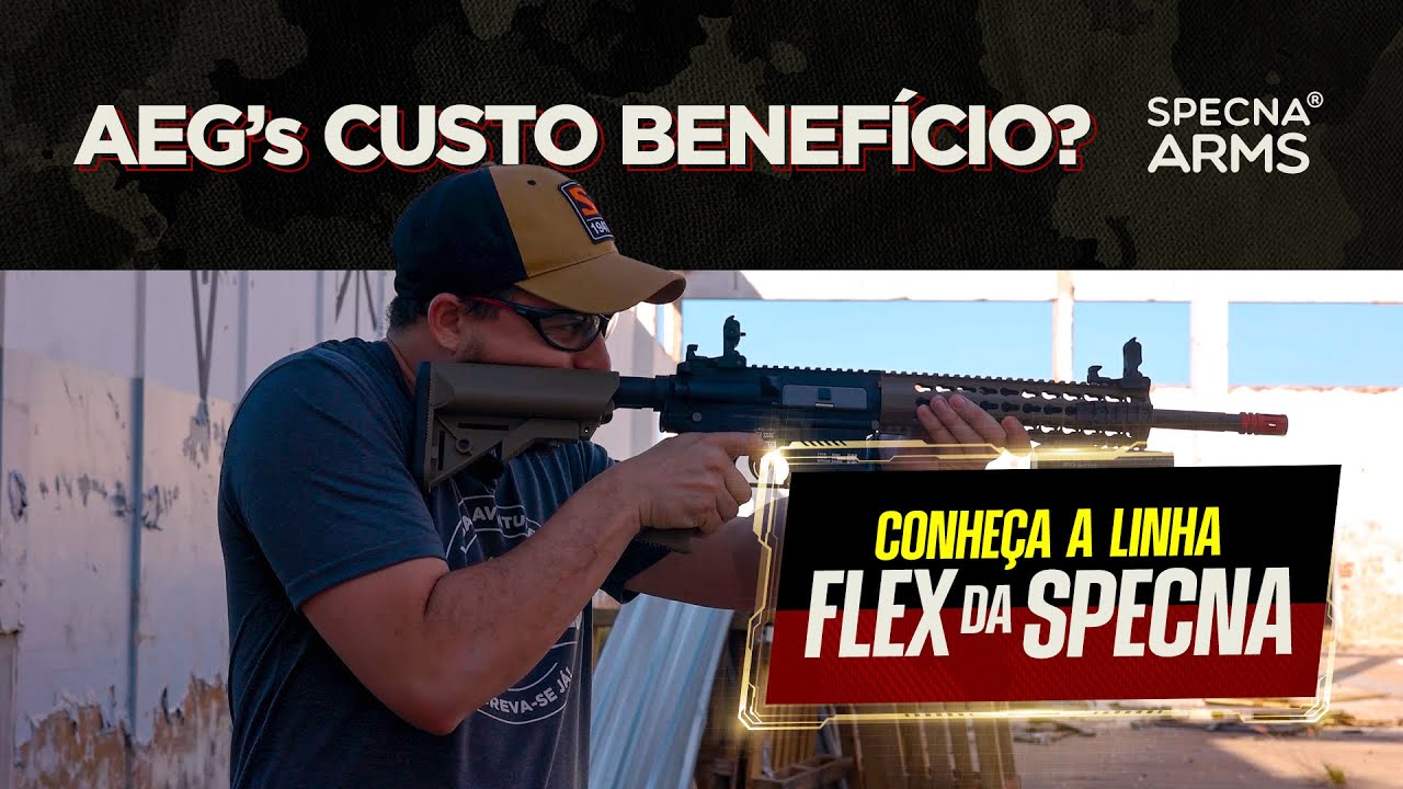 Rifle de Airsoft AEG M4 Keymod SA-F02 Black Serie FLEX - Specna Arms