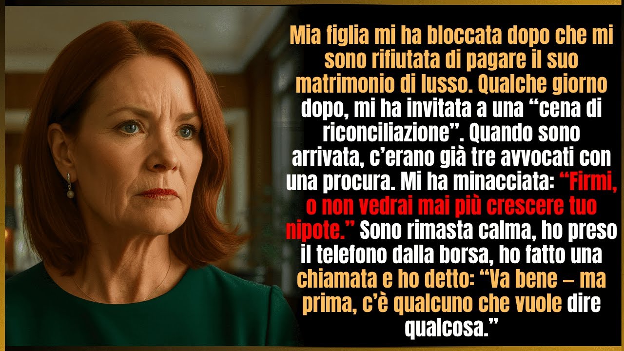 Mi rifiutai di pagare le nozze di lusso — lei mi invitò a cena, ma io avevo un piano.