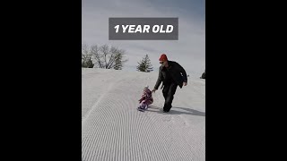 Her PROGRESSION From 1 Year Old - 5 Years Old Snowboarding | December 2017 - March 2022