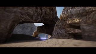 Blender Animation:Millennium Falcon TIE Fighter Flyby Test