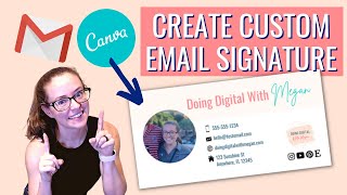 How To Create Email Signature Using Canva | Etsy Digital Product Ideas
