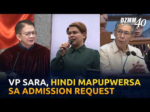 VP Sara, hindi mapipilit na sumagot sa request for admission | DZMM (28 September 2026)