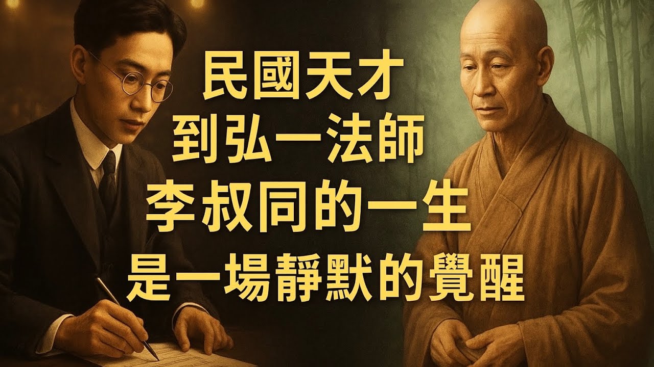 民國天才到弘一法師|李叔同的一生 ,是一埸靜默的覺醒#人生感悟 #正能量 #分享#情感 #感情 - YouTube