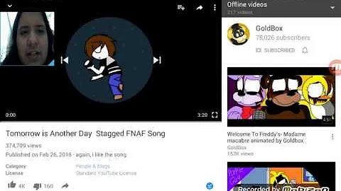 tomorrow is another Day stagged FNAF song reaction