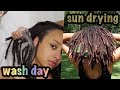 Sun-drying + Moisturizing my Locs | LOC WASH DAY