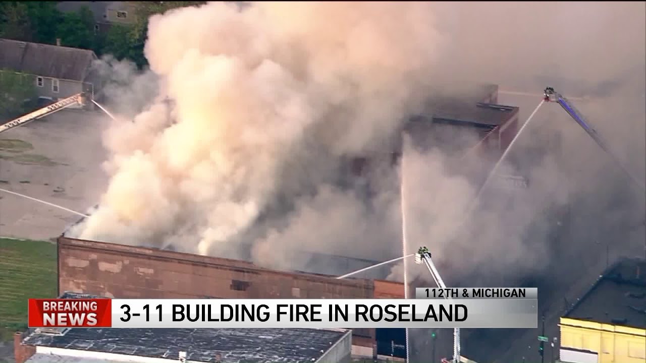 Firefighters battle large Roseland building fire YouTube