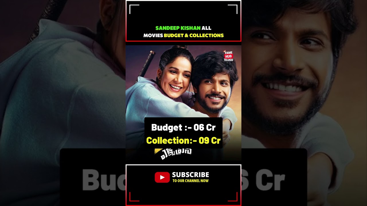 Sandeep kishan all movies budget & collctions part 02