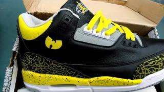 Air Jordan Retro3 Wu Tang - YouTube